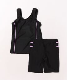 OP/RUSTY | 【ノーブランド】スクール水着 キッズ タンキニ水着 セパレート めくれ防止 スイミング  日焼け対策 UVカット ストレッチ素材(水着)