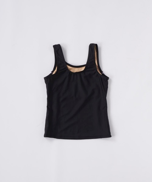 OP/RUSTY（オーピー/ラスティー）の「【ノーブランド】スクール水着 キッズ タンキニ水着 セパレート めくれ防止 スイミング  日焼け対策 UVカット ストレッチ素材（水着・キッズ・ネイビー/サックスブルー/ネイビー×ホワイト/ブラック×パープル・130/140/150/160/170）」の17枚目の写真