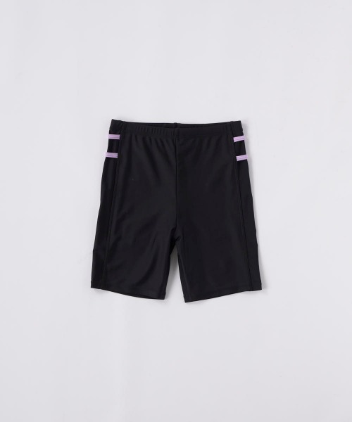 OP/RUSTY（オーピー/ラスティー）の「【ノーブランド】スクール水着 キッズ タンキニ水着 セパレート めくれ防止 スイミング  日焼け対策 UVカット ストレッチ素材（水着・キッズ・ネイビー/サックスブルー/ネイビー×ホワイト/ブラック×パープル・130/140/150/160/170）」の18枚目の写真