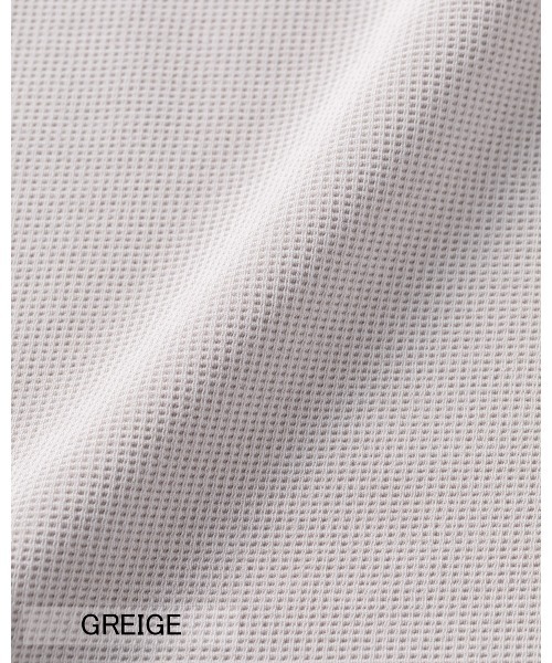 THOUSAND MILE（サウザンドマイル）の「[L's]EASY WIDE PANTS TECH WAFFLE/イージーワイドパンツ（その他パンツ・レディース・グレイッシュベージュ/ネイビー/スミクロ・FREE）」の4枚目の写真