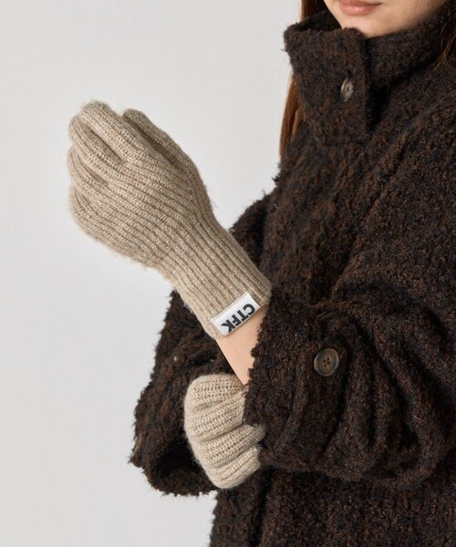 BIRTHDAY BAR(バースデイバー)の「【CONTROL FREAK】ソフトラメフィンガーグローブ(手袋・レディース・チャコールグレー/ベージュ/レッド・0)」の3枚目の写真