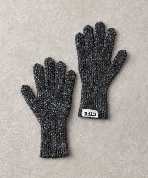 BIRTHDAY BAR(バースデイバー)の「【CONTROL FREAK】ソフトラメフィンガーグローブ(手袋・レディース・チャコールグレー/ベージュ/レッド・0)」の2枚目の写真