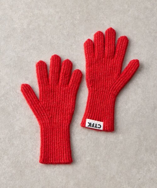 BIRTHDAY BAR(バースデイバー)の「【CONTROL FREAK】ソフトラメフィンガーグローブ(手袋・レディース・チャコールグレー/ベージュ/レッド・0)」の9枚目の写真