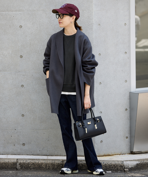 WEB限定/追加》SUPER140 ダブルフェイスベルテッドコート（その他