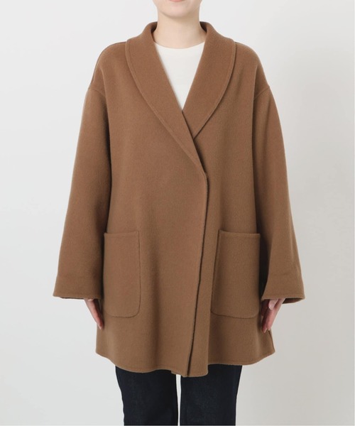 SLOBE IENA（スローブイエナ）の「《WEB限定/追加》SUPER140 ダブルフェイスベルテッドコート（その他アウター・レディース・チャコールグレー・FREE）」の7枚目の写真