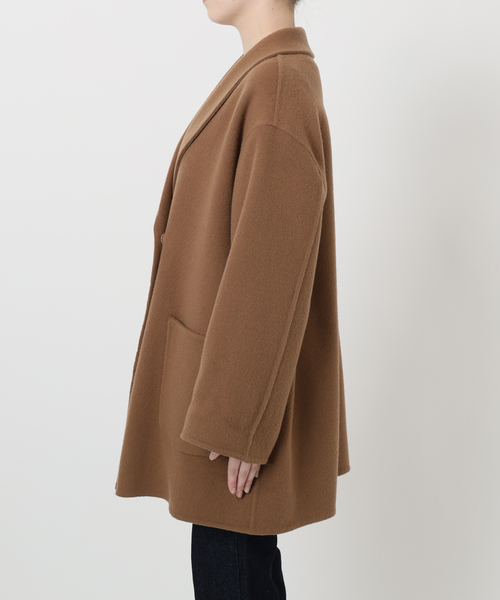 SLOBE IENA（スローブイエナ）の「《WEB限定/追加》SUPER140 ダブルフェイスベルテッドコート（その他アウター・レディース・チャコールグレー・FREE）」の20枚目の写真