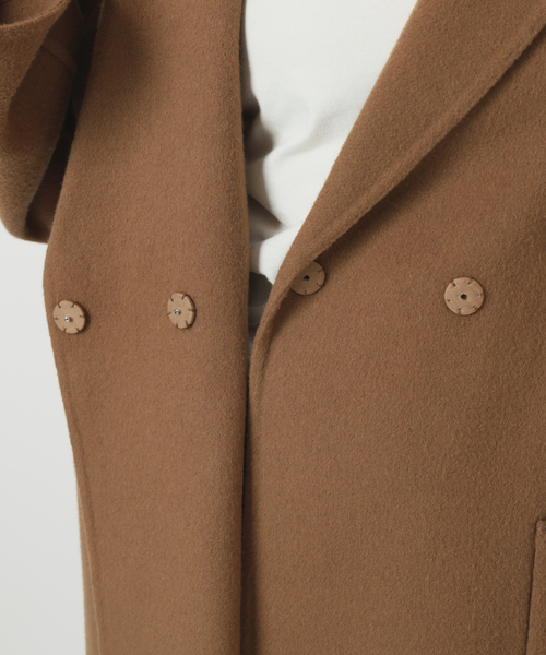 専用◎90s 伊 ダブルベルテッドコート モカブラウン ヴィンテージ VINTAGE DUFFLE COAT/XL | 古着屋FERANTRACING【公式】|東京 高円寺