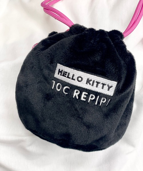 repipi armario（レピピ アルマリオ）の「【HELLO KITTY】【10C REPIPI】フェイスキンチャク（その他雑貨・キッズ・ベージュ/ブラック系その他/ホワイト・FREE）」の12枚目の写真