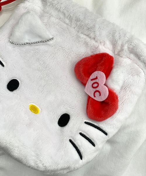 repipi armario（レピピ アルマリオ）の「【HELLO KITTY】【10C REPIPI】フェイスキンチャク（その他雑貨・キッズ・ベージュ/ブラック系その他/ホワイト・FREE）」の15枚目の写真