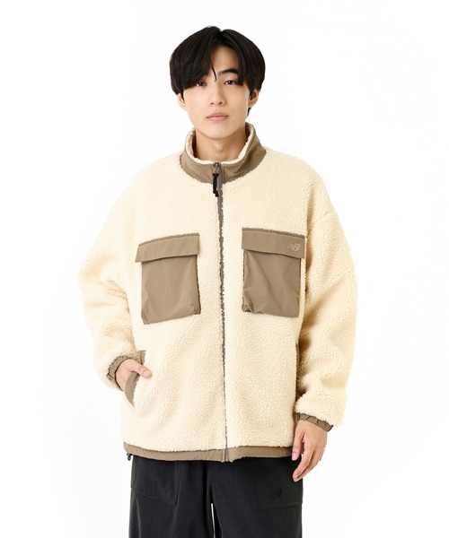 セール】ボアフリースジャケット（ブルゾン）｜New Balance