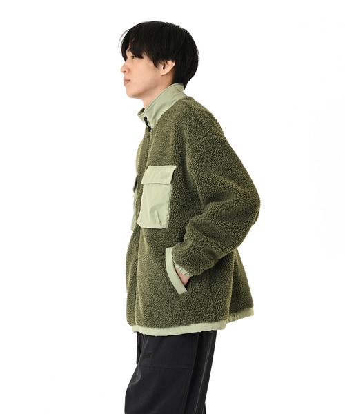 セール】ボアフリースジャケット（ブルゾン）｜New Balance