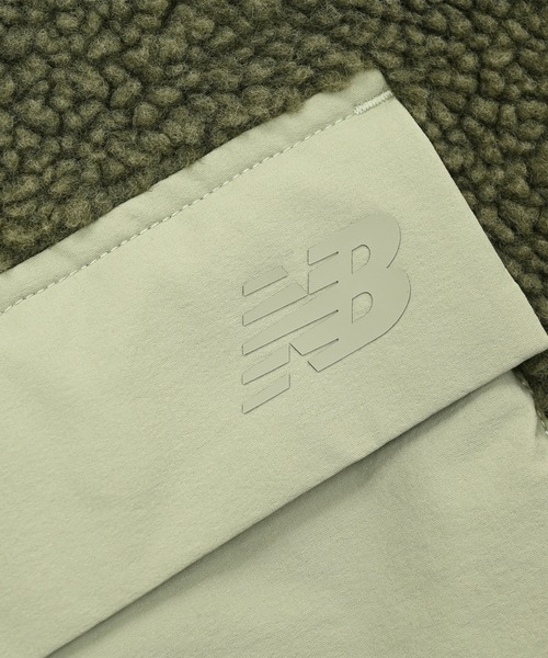 NEW BALANCE（ニューバランス）の「ボアフリースジャケット（ブルゾン・メンズ・ベージュ/カーキ・SMALL/MEDIUM/LARGE/X-LARGE/XX-LARGE）」の19枚目の写真