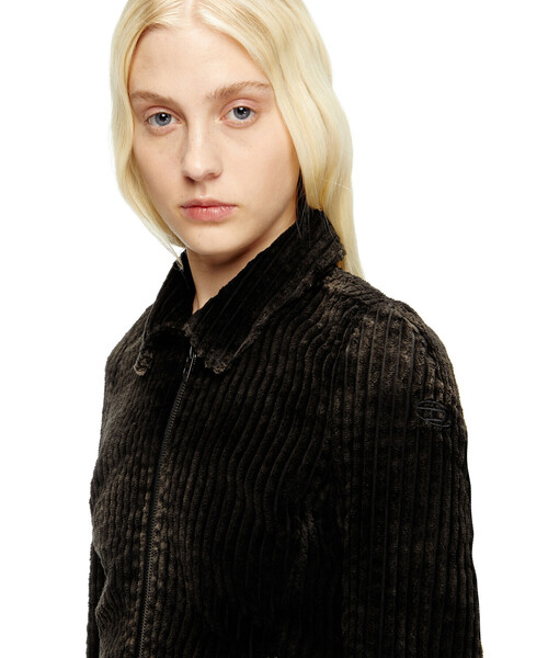 DIESEL(ディーゼル)の「ウィメンズ コーデュロイジャケット G-ENEA(ブルゾン・レディース・ブラウン/ダークブラウン・38/42/40/44)」の4枚目の写真