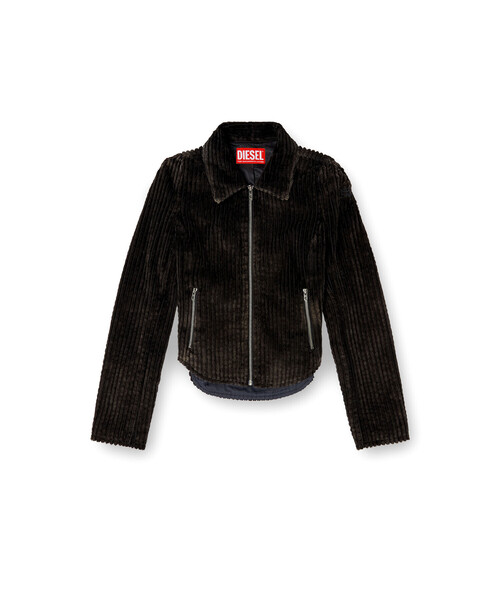 DIESEL(ディーゼル)の「ウィメンズ コーデュロイジャケット G-ENEA(ブルゾン・レディース・ブラウン/ダークブラウン・38/42/40/44)」の8枚目の写真