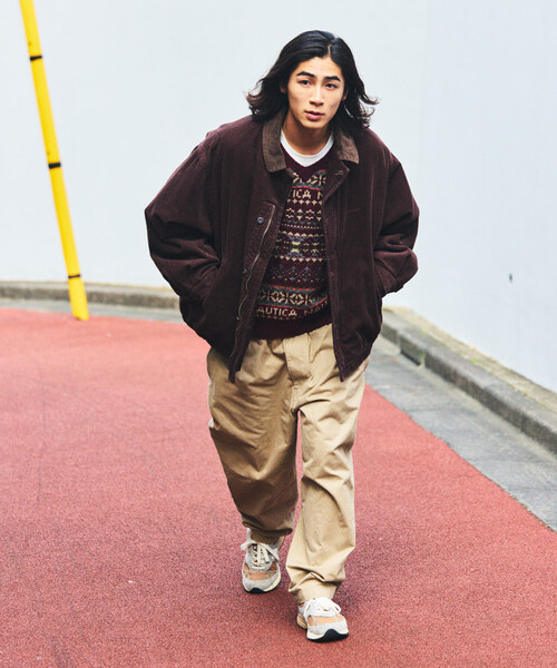 セール】NAUTICA/ノーティカ 中綿 ストーンバイオ加工 コーデュロイ