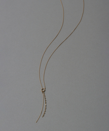 WEB限定》シャインカットアズキチェーンネックレス 50cm WG K10