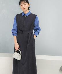 URBAN RESEARCH ROSSO WOMEN（アーバンリサーチ　ロッソ）の「フロントファスナーレイヤードワンピース（ジャンパースカート・レディース）」