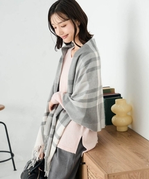 チェック柄シアバターストール