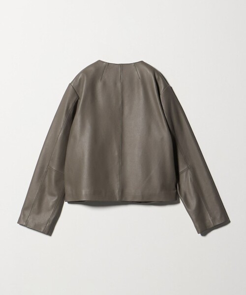 ラムレザー ノーカラーブルゾン ＜A DAY IN THE LIFE＞（ブルゾン）｜A