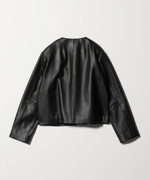 セール】ラムレザー ノーカラーブルゾン ＜A DAY IN THE LIFE