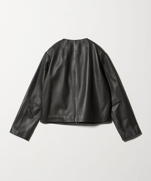 ラムレザー ノーカラーブルゾン ＜A DAY IN THE LIFE＞（ブルゾン）｜A