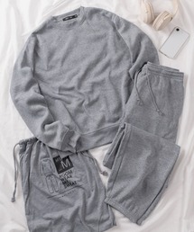 make a ray!(メイク ア レイ!)の【83】裏起毛 ルームウェア 上下セットアップ トレーナー×スウェットパンツ(ルームウェア/パジャマ)