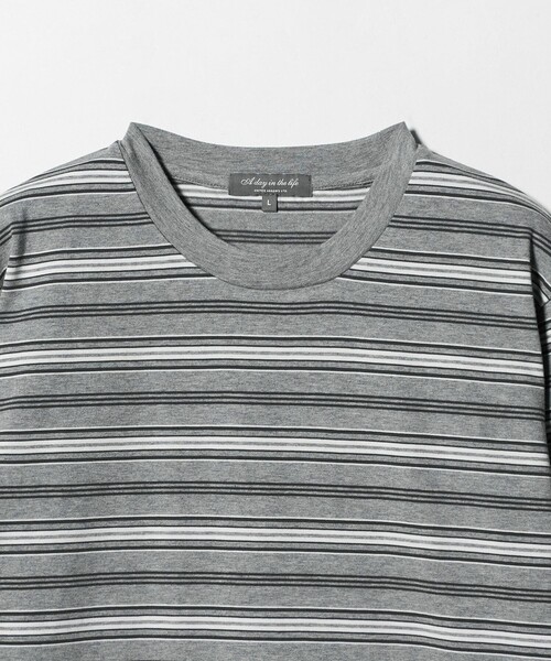 A DAY IN THE LIFE UNITED ARROWS(アデイインザライフユナイテッドアローズ)の「マルチボーダー クルーネックカットソー<A DAY IN THE LIFE>(Tシャツ/カットソー・メンズ・その他1/その他3/その他2・M/S/L)」の8枚目の写真
