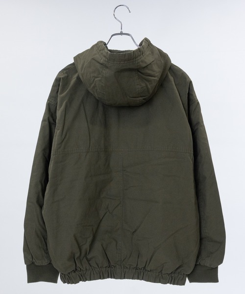 JOHN'S CLOSET（ジョンズクローゼット）の「【13】キャンパス＆キルト リバーシブル ショートパーカー（ブルゾン・メンズ・ブラウン/カーキ/ブラック・LARGE/MEDIUM）」の6枚目の写真