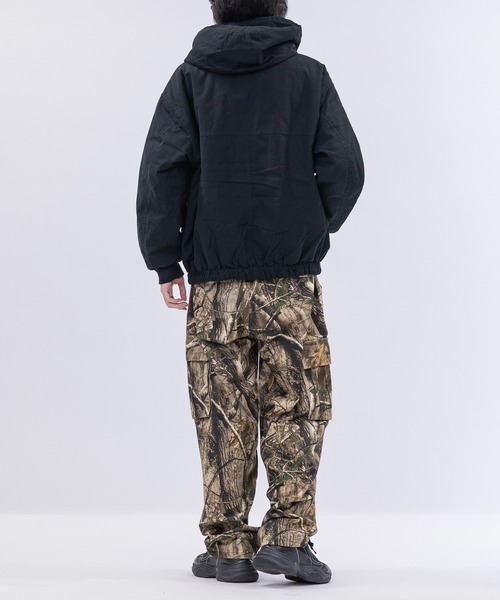 JOHN'S CLOSET（ジョンズクローゼット）の「【13】キャンパス＆キルト リバーシブル ショートパーカー（ブルゾン・メンズ・ブラウン/カーキ/ブラック・LARGE/MEDIUM）」の7枚目の写真