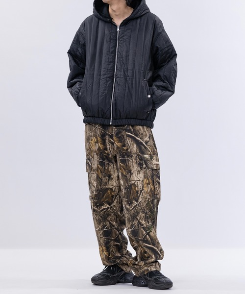 JOHN'S CLOSET（ジョンズクローゼット）の「【13】キャンパス＆キルト リバーシブル ショートパーカー（ブルゾン・メンズ・ブラウン/カーキ/ブラック・LARGE/MEDIUM）」の11枚目の写真