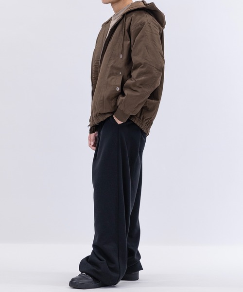 JOHN'S CLOSET（ジョンズクローゼット）の「【13】キャンパス＆キルト リバーシブル ショートパーカー（ブルゾン・メンズ・ブラウン/カーキ/ブラック・LARGE/MEDIUM）」の18枚目の写真