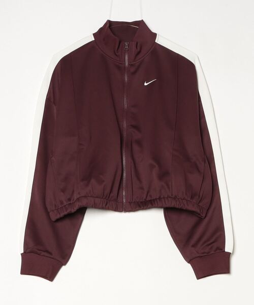 NIKE（ナイキ）の「ナイキ NIKE ナイキ  NSW トラック ジャケット（ジャージ・レディース・ブラック/バーガンディー・M/L/XL）」の2枚目の写真
