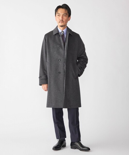 SHIPS（シップス）の「SHIPS: ウール ビーバー ステンカラー コート（ステンカラーコート・メンズ・ダークグレー・SMALL/MEDIUM/LARGE）」の5枚目の写真
