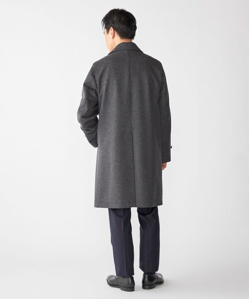 SHIPS（シップス）の「SHIPS: ウール ビーバー ステンカラー コート（ステンカラーコート・メンズ・ダークグレー・SMALL/MEDIUM/LARGE）」の7枚目の写真