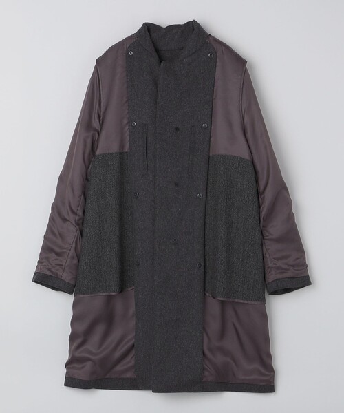 SHIPS（シップス）の「SHIPS: ウール ビーバー ステンカラー コート（ステンカラーコート・メンズ・ダークグレー・SMALL/MEDIUM/LARGE）」の11枚目の写真