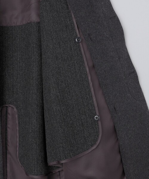 SHIPS（シップス）の「SHIPS: ウール ビーバー ステンカラー コート（ステンカラーコート・メンズ・ダークグレー・SMALL/MEDIUM/LARGE）」の21枚目の写真