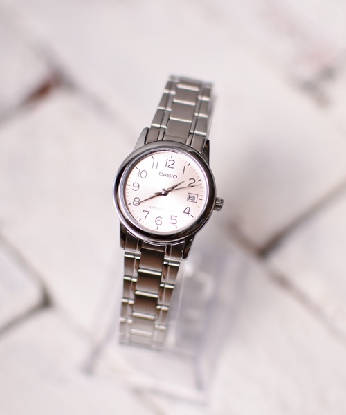ARCHIVER(アーカイバ)の「【RES】【CASIO(カシオ)】クラシックドレス カラーフェイス(アナログ腕時計・レディース・ピンク/シルバー系その他2/シルバー・FREE)」の1枚目の写真