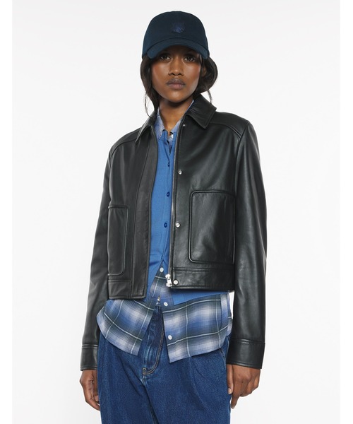 セール】LEATHER JACKET（その他アウター）｜Maison Kitsune（メゾン