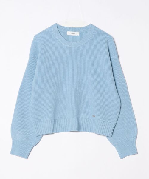 RAGEBLUE（レイジブルー）の「＜Bloomy Yarn Knit＞アゼ編みルーズクルーネックニット（ニット/セーター・レディース・パープル/イエロー/ホワイト/ピンク/レッド/ブラック/ライトブルー/ブルー/ブルー系その他・MEDIUM/LARGE）」の5枚目の写真