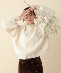 RAGEBLUE | ＜Bloomy Yarn Knit＞アゼ編みルーズクルーネックニット(ニット/セーター)