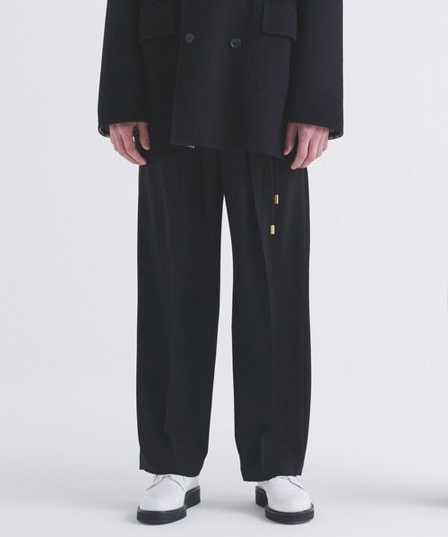 CULLNI for DAKS LONDON Tuck Drawstring Wide Pants（スラックス