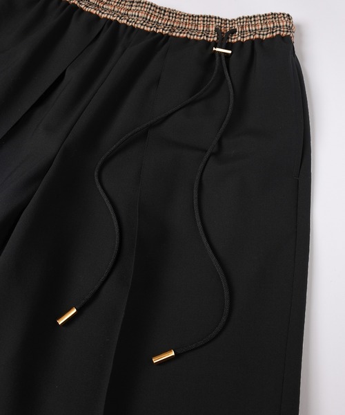 CULLNI（クルニ）の「CULLNI for DAKS LONDON Tuck Drawstring Wide Pants（スラックス・メンズ・ブラック/ネイビー/チェック・0/1/2）」の22枚目の写真