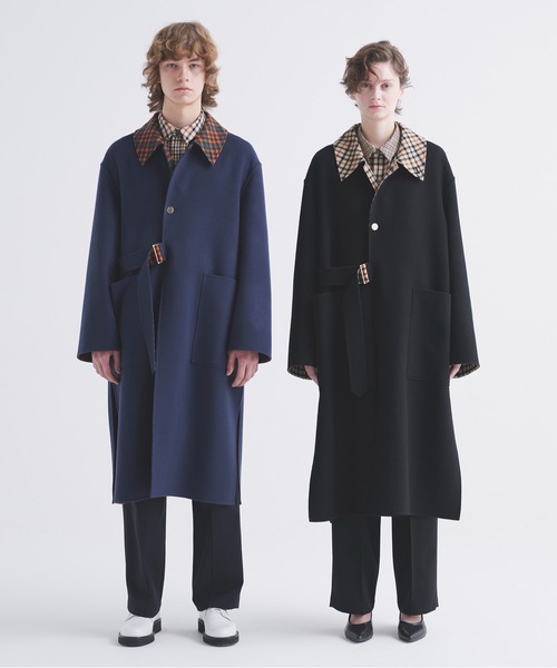 CULLNI（クルニ）の「CULLNI for DAKS LONDON Tuck Drawstring Wide Pants（スラックス・メンズ・ブラック/ネイビー/チェック・0/1/2）」の11枚目の写真