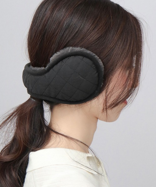 セール】ピーチスキン キルト バックアーム イヤーマフ 耳当て