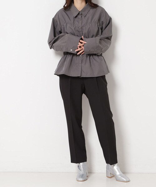 ESPERANZA（エスペランサ）の「【EC限定カラーあり】スクエアショートブーツ レイン対応（ブーツ・レディース・ブラウン系/ブラック/シルバー系6/アイボリー/グレイッシュベージュ・M/S/LL/L）」の13枚目の写真