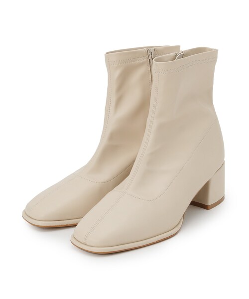 ESPERANZA（エスペランサ）の「【EC限定カラーあり】スクエアショートブーツ レイン対応（ブーツ・レディース・ブラウン系/ブラック/シルバー系6/アイボリー/グレイッシュベージュ・M/S/LL/L）」の19枚目の写真