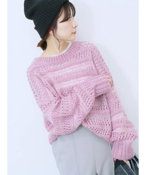 Samansa Mos2 blue（サマンサモスモスブルー）の「リブニット帽（ハット・レディース・ブラック/ブラウン/ベージュ・F）」の11枚目の写真