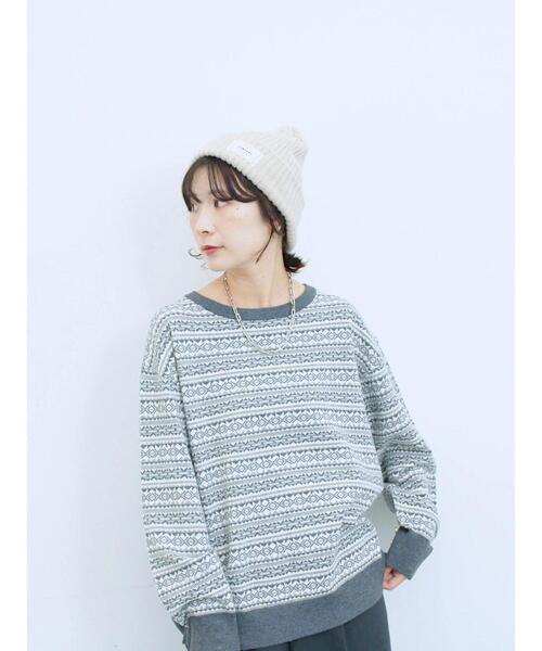 Samansa Mos2 blue（サマンサモスモスブルー）の「リブニット帽（ハット・レディース・ブラック/ブラウン/ベージュ・F）」の18枚目の写真