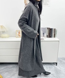 Forcement（フォースメント）の「トップス&スカート&ラップカーディガン3点セットアップ　カセット服（セットアップ）」