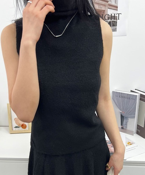 Forcement(フォースメント)の「トップス&スカート&ラップカーディガン3点セットアップ カセット服(セットアップ・レディース・グレー/ブラック/ブラウン・FREE)」の7枚目の写真
